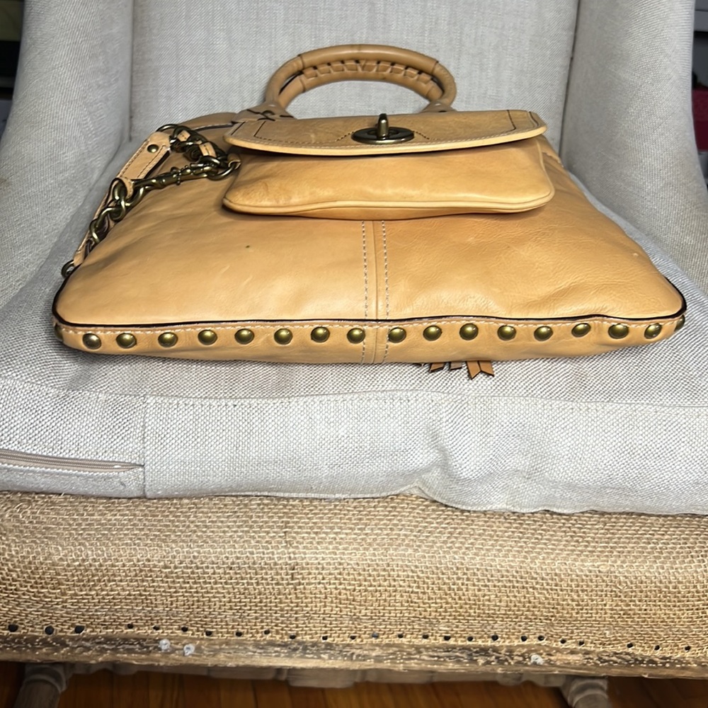 Coach Thompson Ltd Ed Legacy Studded Vachetta Slim Tote + Legacy Vachetta Clutch - Picture 11 of 13
